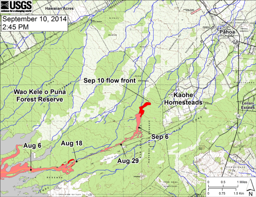 VIDEO: Kaohe Outlook Worsens – Evening Lava Flow Update, Sept. 10