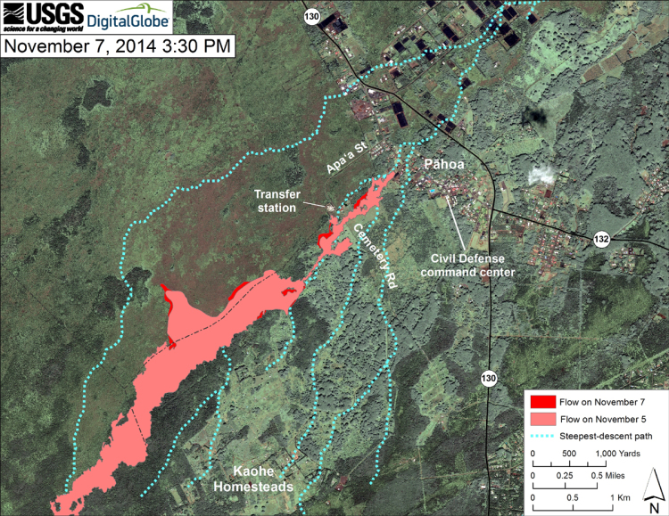 VIDEO: Morning Lava Flow Update – Saturday, Nov. 8