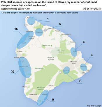 Dengue Fever Update, Map Shows New Cases