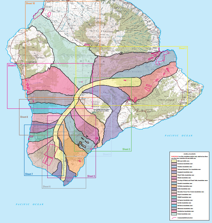 Mauna Loa Eruption Map