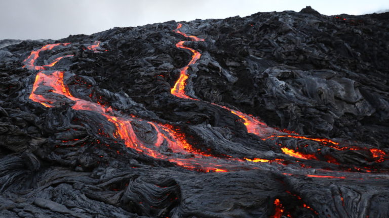 VIDEO: Big Lava Breakout On The Pali