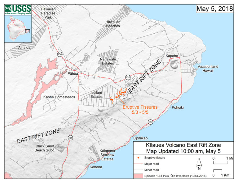 12 Pm Eruption Update New Volcanic Vents Open In Leilani 8378