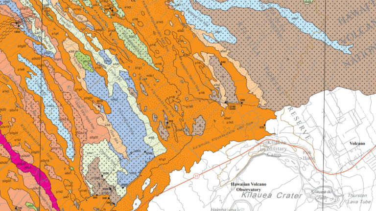 VOLCANO WATCH: Detailed Map Of Mauna Loa Southeast Flank Produced