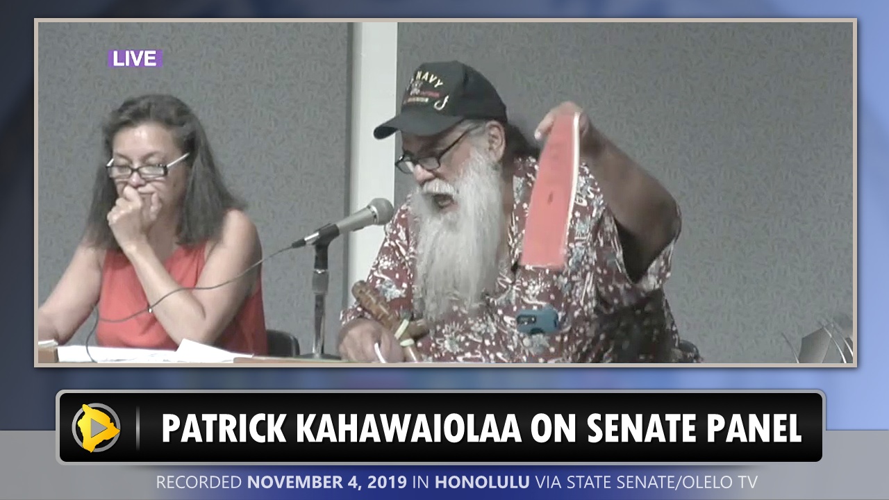 VIDEO Hawaii Island Beneficiaries Speak Out At Senate 