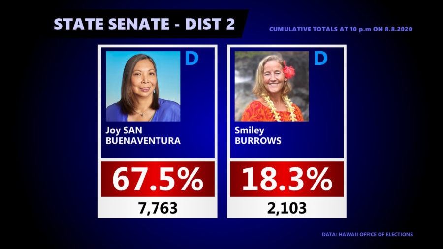 Hawaiʻi Island State Senate, House Races – 11 P.m. Update