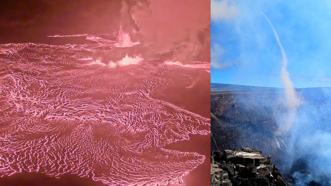 VIDEO Kilauea Volcano Eruption Update Wind Vortex, New Map