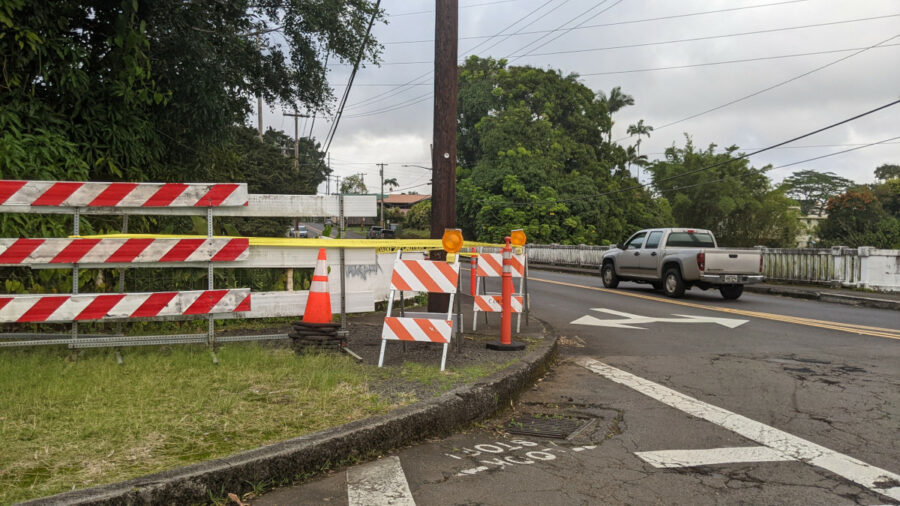 Vehicle Crash Closes Wainaku Bridge, Hilo Man Arrested