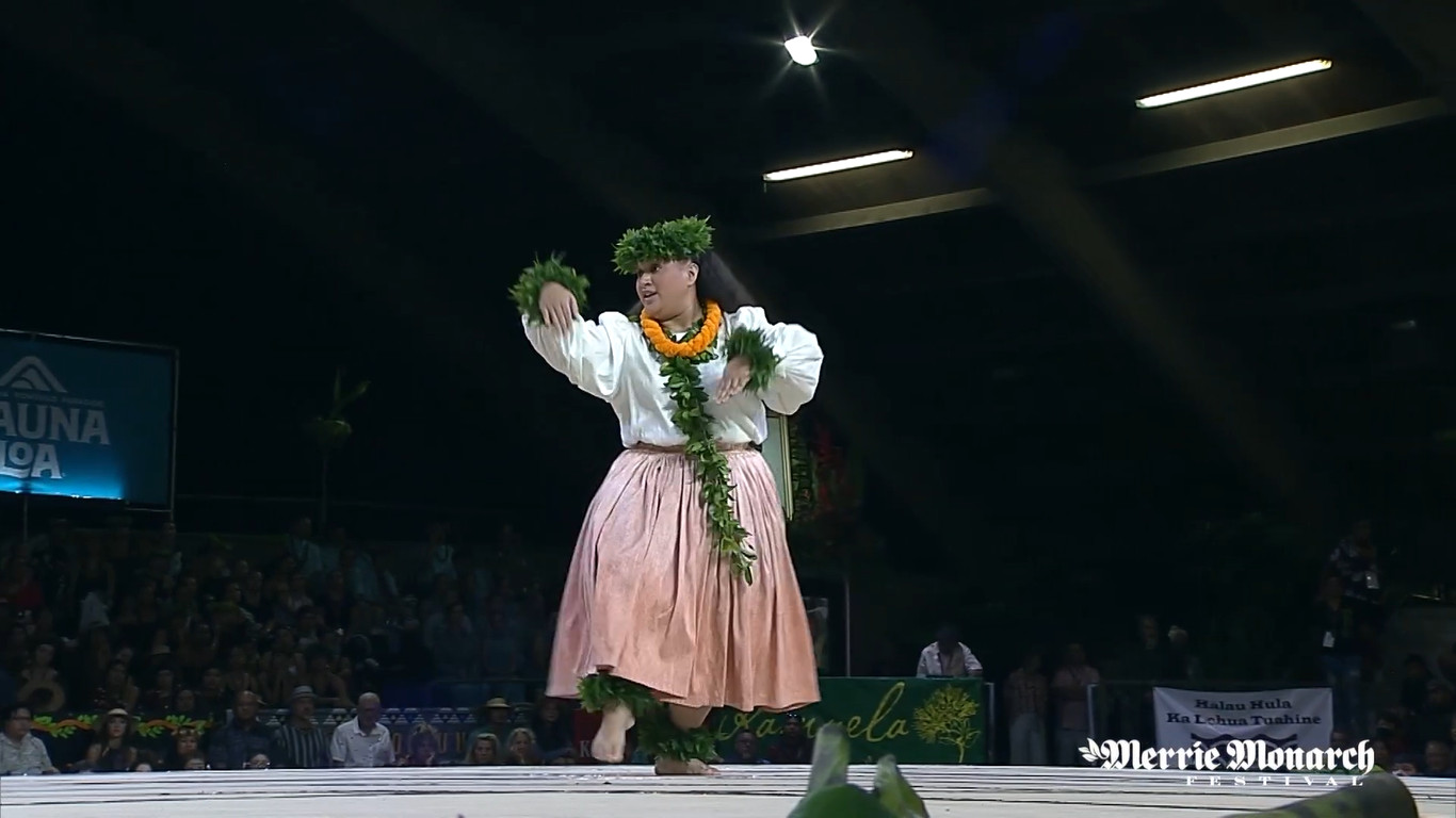 Miss Aloha Hula 2024 Ka Nohikaumakaakeawe Kananiokeakua Holokai Lopes   2024 04 05 Miss Aloha Hula 